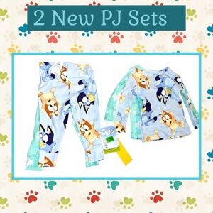 🐶🆕🐶 Bluey Pajama Sets For Kids~ Size 18M, 2 Complete Sets